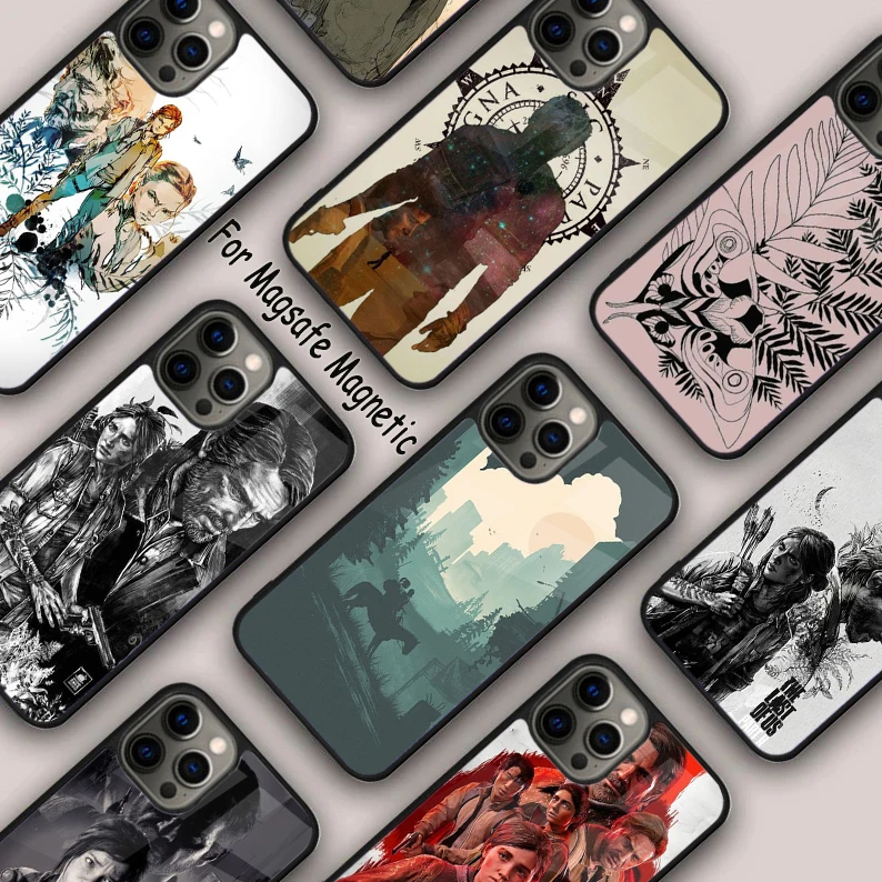 The Last Of Us Joel Miller Ellie Magnetic Phone Case For APPLE iPhone 16 14 13 12 11 Pro Max 15 Plus Wireless MagSafe Cover