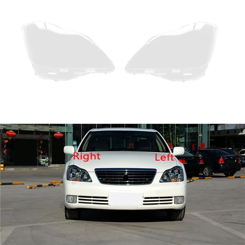 

Left Car Headlight Lens Cover Head Light Lamp Lampshade Front Light Shell For Toyota Crown 2005-2009 Accessories