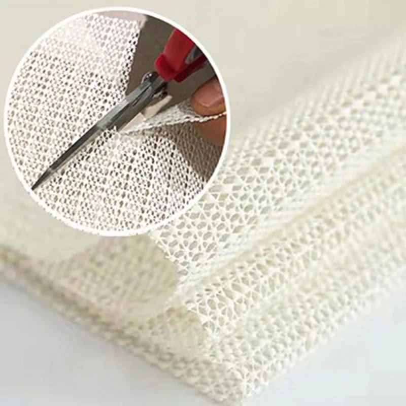 Multi Sizes PVC Non-Slip Mat Carpet Latex Anti-Slip Net Cushion Fabric Sofa/Table Non-Slip Pad Material