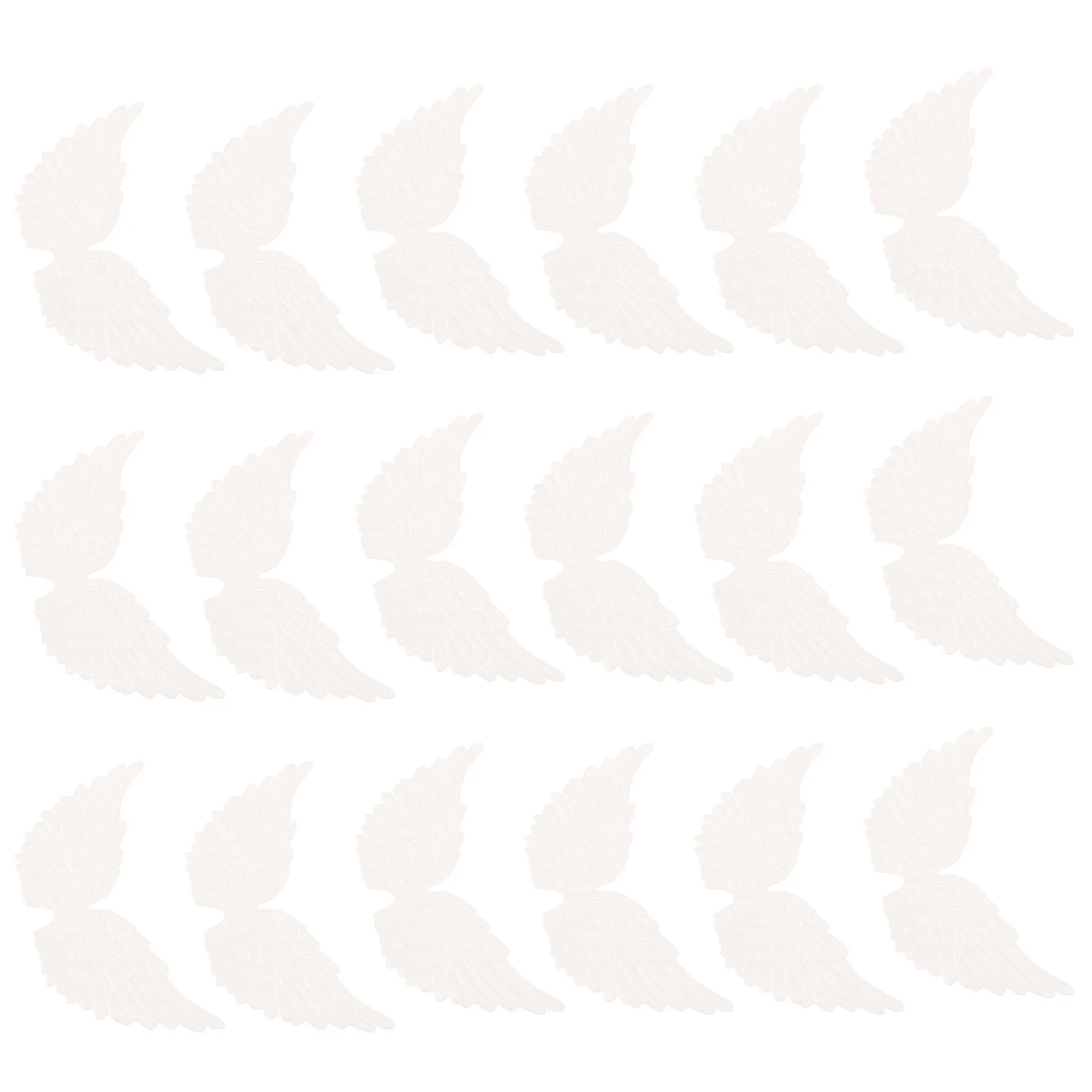 

18pcs Angel Wing Adornments Cloth Material Diy Pendant For Christmas Costume Party Decor Bag Decoration Wing Shape Ornaments