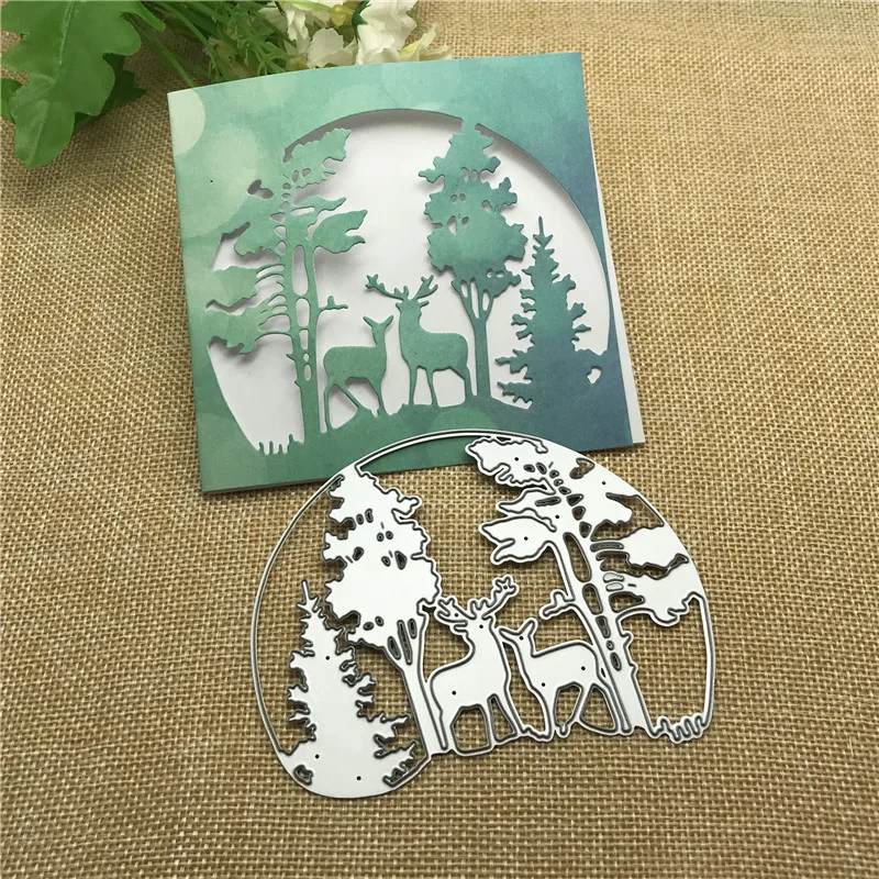 Christmas Tree Animal  Metal Cutting Dies Stencils Scrapbooking Decorative Embossing Folder Carbon Steel Paper Card DIY Die Cuts