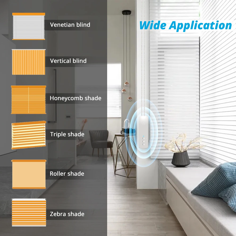 Zemismart-Stores WiFi Hurized, Smart Life, Roller Shade Motor, Tuya Andrea Timer, Alexa Google Assistant, Voice Control