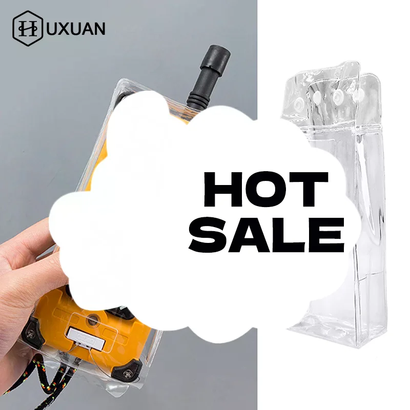 سترة الغطاء الواقي PVC الغطاء الشفاف الواقي كيس لجميع الغبار ل F21-E1B F23 الصناعية اللاسلكية التحكم عن بعد الغبار