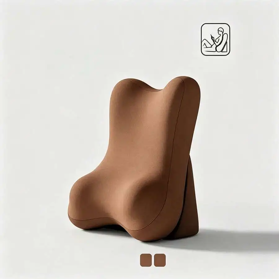 1pc Adjustable & Detachable Ergonomic Memory Foam Wedge Pillow, Inclined Leg Support Cushion, Multi-Functional Backrest Pillow,