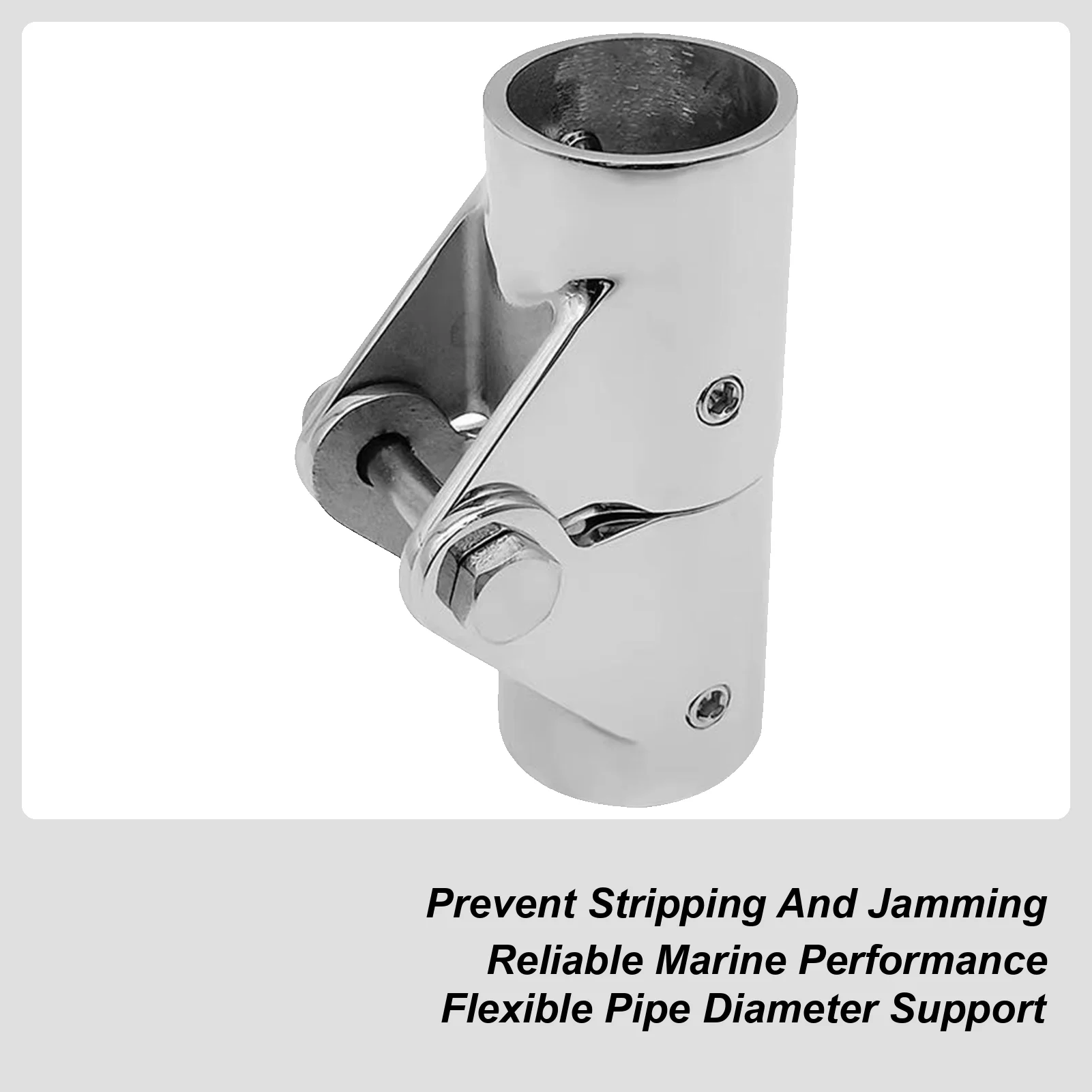 

Boat Railing Pipe Connector Yacht Hardware Folding Swivel Coupling Folding Swivel Connector For Yacht Deck Shading Systems