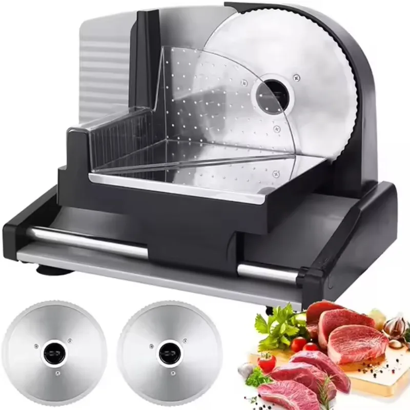 Hot-selling Kitchen Food Slicer Foldable Electric Cooked Food Slicer Boneless Fresh Meat Slicer Household