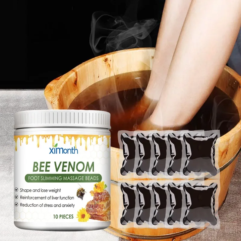 Bee Venom Foot Cleansing Soak Foot Spa Stress Health Muscles Relaxation Fatigue Relief Promote Blood Circulation Slimming Care