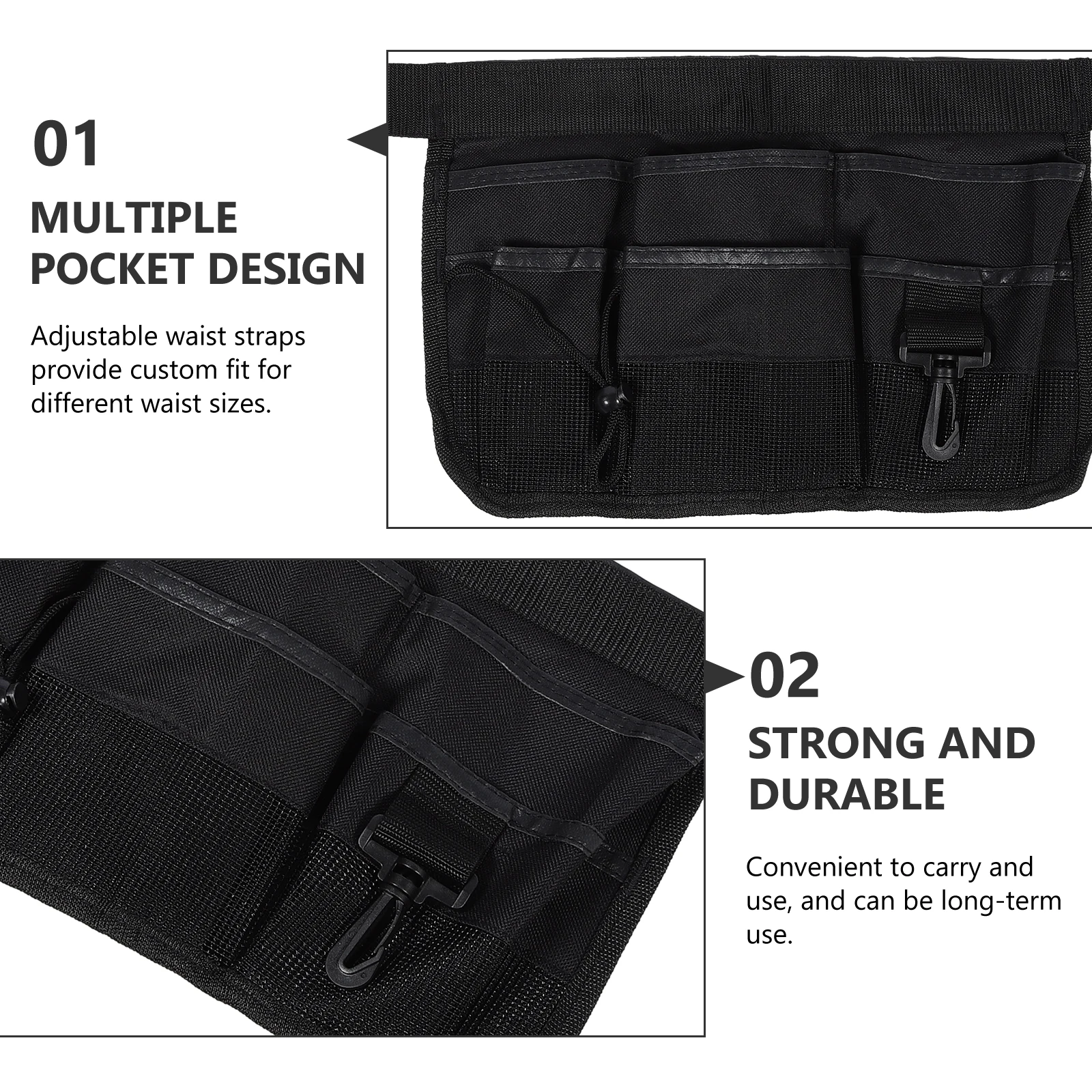 

Tool Bag Toolbox Bucket Handy Organizer Garden Pouch Belt Gardening Tools Black