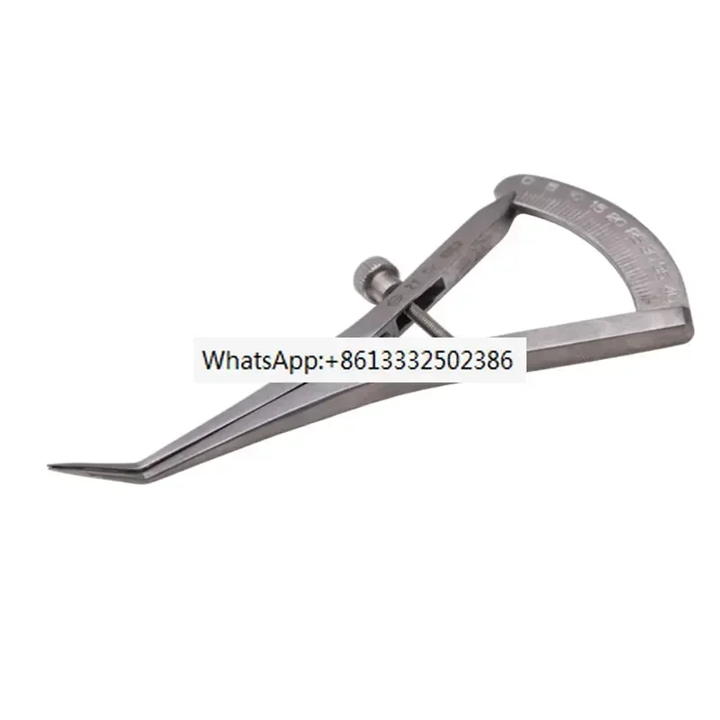 Measuring ruler/stainless steel/implant technician caliper/internal crown triangular caliper/bone ridge measuring ruler