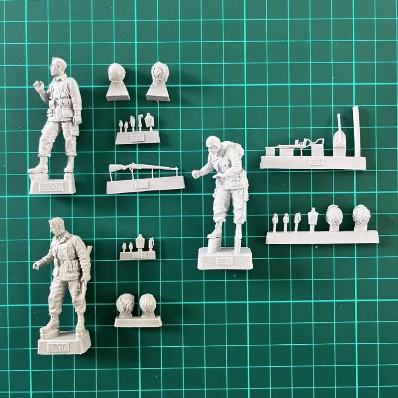 1/35 Scale Resin Figure Assembled Model Kit Diorama Toy American Army 3 People Unassembled and Unpainted