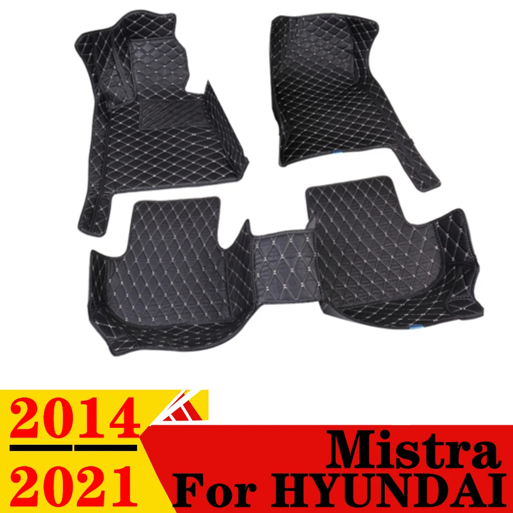 Car Floor Mats For HYUNDAI Mistra 2021 20 2019 2018 2017 2016 2015 2014 Custom Fit Front & Rear Floor Liner Cover Foot Pads Part