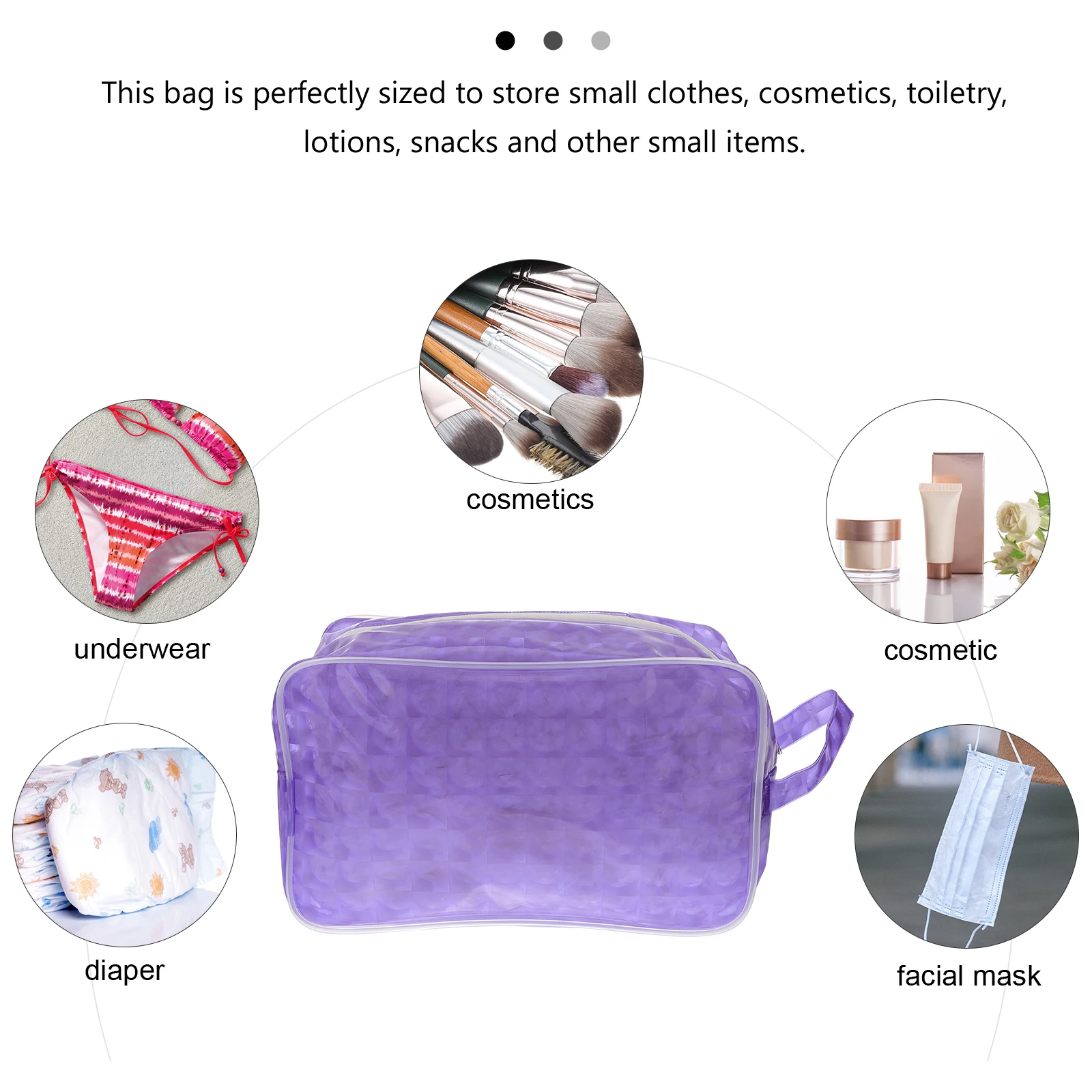 

Waterproof Beach Bag Travel Cosmetics Toiletry Makeup Brush Storage Foldable EVA Durable Organizer Pouch Gym Swimming Bag