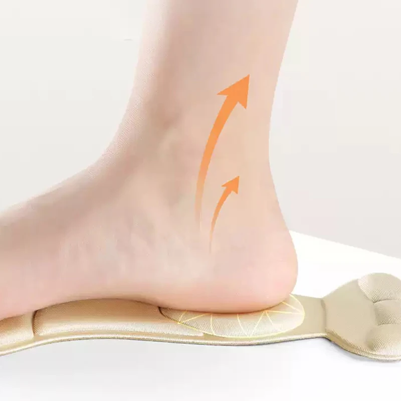 1Pair High Heel Shoe Shoe Arch Support Insoles Soft Memory Foam Insole Pad Inserts Heel Post Back Breathable Anti-slip for Women