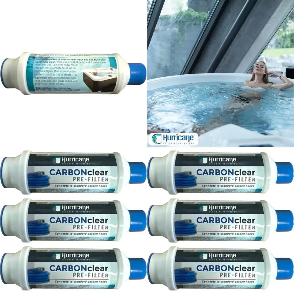 

Комплект из 3 предфильтров объемом 10 000 галлонов для гидромассажных ванн, спа, бассейнов, ванн для животных - фильтры для шлангов 3/4 дюйма