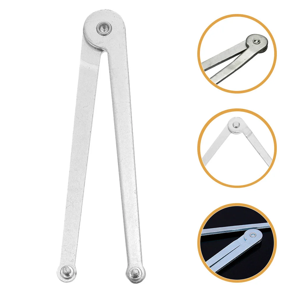 2 Pcs Angle Wrench Thick Steel Adjustable Jaw Spanner Removal Tool Compatible Models Precise Torque Safe Disassembly