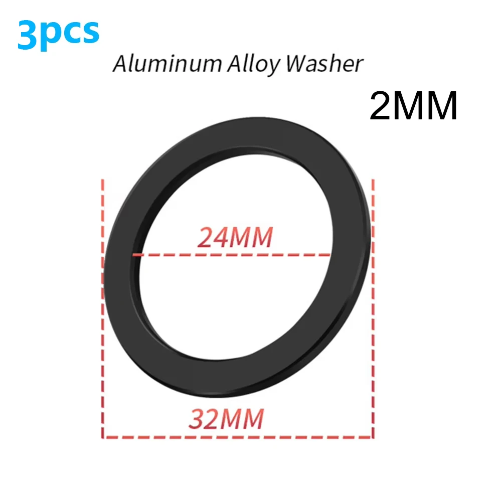 3 stücke Fahrrad Spacer Für-Shimano GXP 24mm Fahrrad Tretlager Achse Unterlegscheibe Spacer Kurbel Kettenblatt Adapter Radfahren teil Zubehör – Detail 5