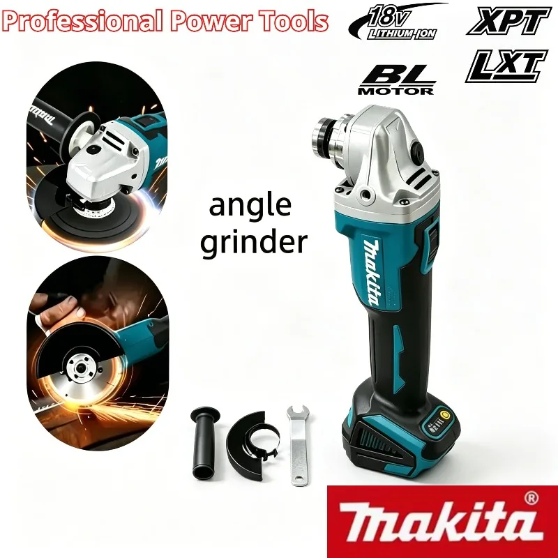

Makita DGA404 Cordless Brushless 100mm Angle Grinder Multi-function Cutting Grinding Machine,Polishing Power Tool for Wood Metal