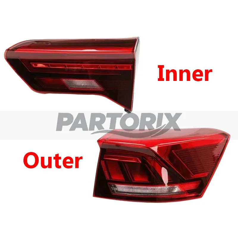 LED Taillight Assembly For Volkswagen T-ROC 2018 19 20 21 22  Turn Signal Reverse Light Car Accessories