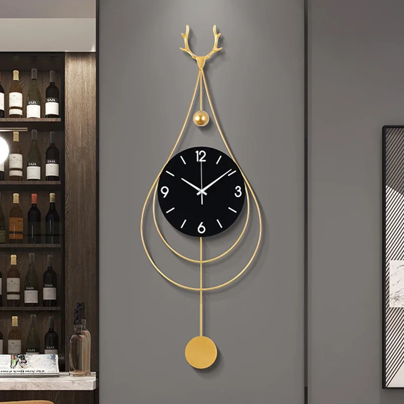 Kreative Digitale Wand Uhr Wohnzimmer Luxus Restaurant Stille Nordic Mechanismus Uhr Wand Große Größe Reloj Pared Home Design