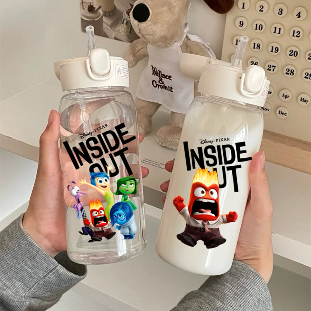 

Inside Out 600ML Plastic Outdoor Water Bottle Leak Proof Children School with Lid Hiking Camping Sports Cup Bottles