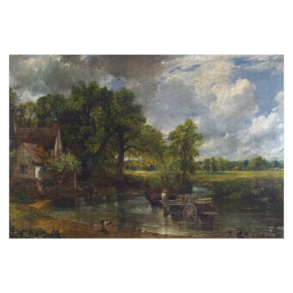 

John Constable - The Hay Wain Jigsaw Puzzle Personalised Name Personalized Wooden Name Custom Child Gift Puzzle