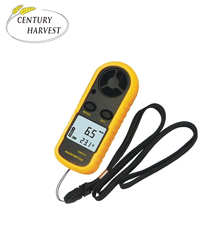 S-AM83 Portable Handheld Wind Speed Detection Instrument and Temperature Measuring Digital Mini Anemometer