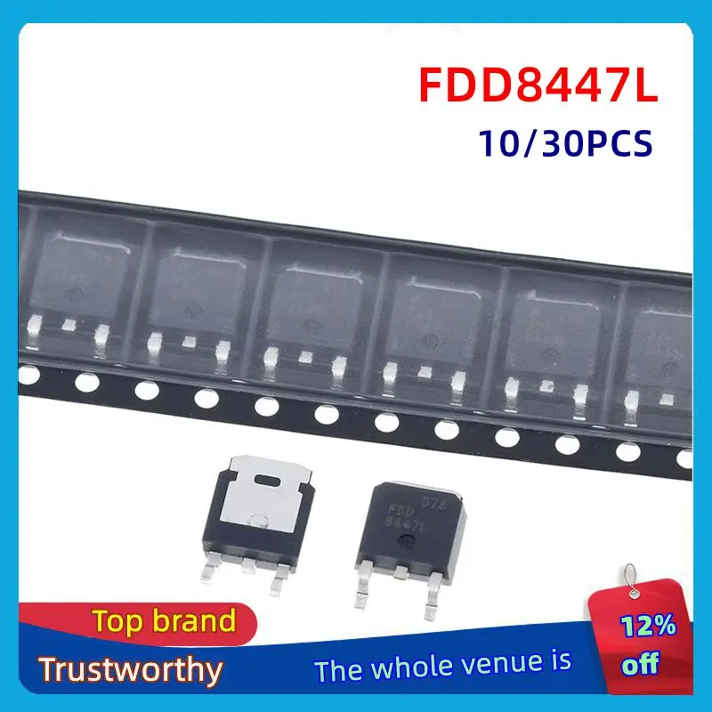 10/30PCS 8447L 40V 40V, 50A, 8,5mR (FDD8447L) para módulo de alimentación