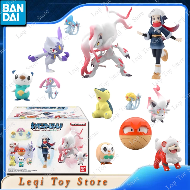 bandai-original-veritable-pokemon-echelle-monde-hisui-zoroark-akari-action-figurines-d'anime-jouets-filles-enfants-cadeau-modele-ornements-poupee