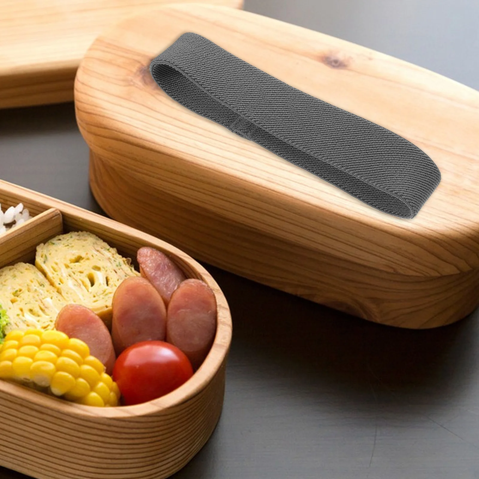 قابل للتعديل سيليكون بينتو صندوق حزام المحمولة Lunchbox الفرقة الغذاء الحاويات حامل مانعة للتسرب قابلة لإعادة الاستخدام علب الاغذية الملحقات