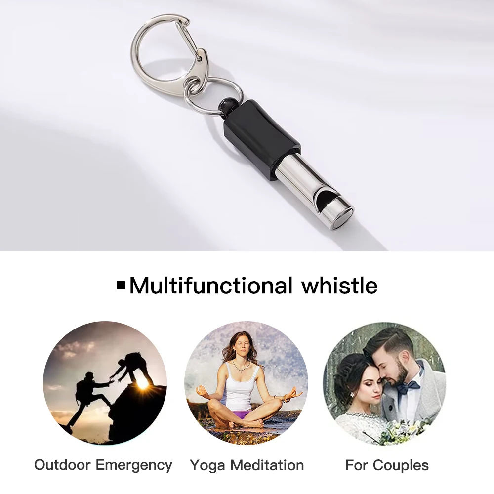 Buitenfluitje Sleutelhanger Noodhulp Kan Magnetische Aanpassing Sport Rijden Hanger Titanium Stalen Accessoires
