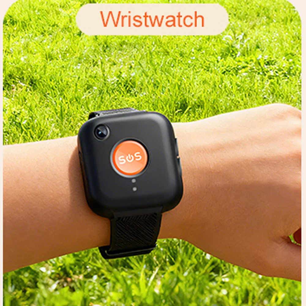 2026 Elderly 4G GPS Tracking Pendant V28C Waterproof IP67 SOS Help Tracker Device Touch HD Camera Call Health Management Locator