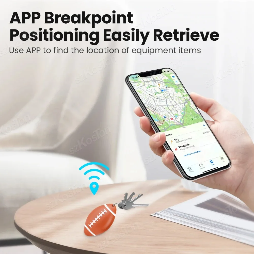 JSPTEC Smart Tag Kompatibel mit iOS PhoneFind My APP Bluetooth-kompatibler GPS-Tracker Geldbörsen- und Schlüsselfinder Anti-Verlust GPS-Ortungsgerät – Detail 17