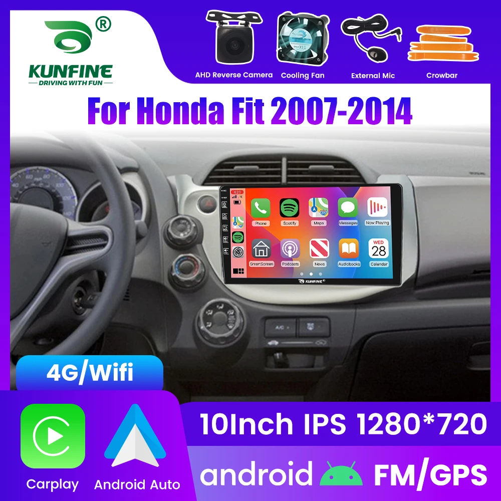 

2Din Android Car Radio For Honda Fit 2007-2014 Multimedia Video Player GPS Navigation Stereo Audio Head Unit Carplay 4G Wifi