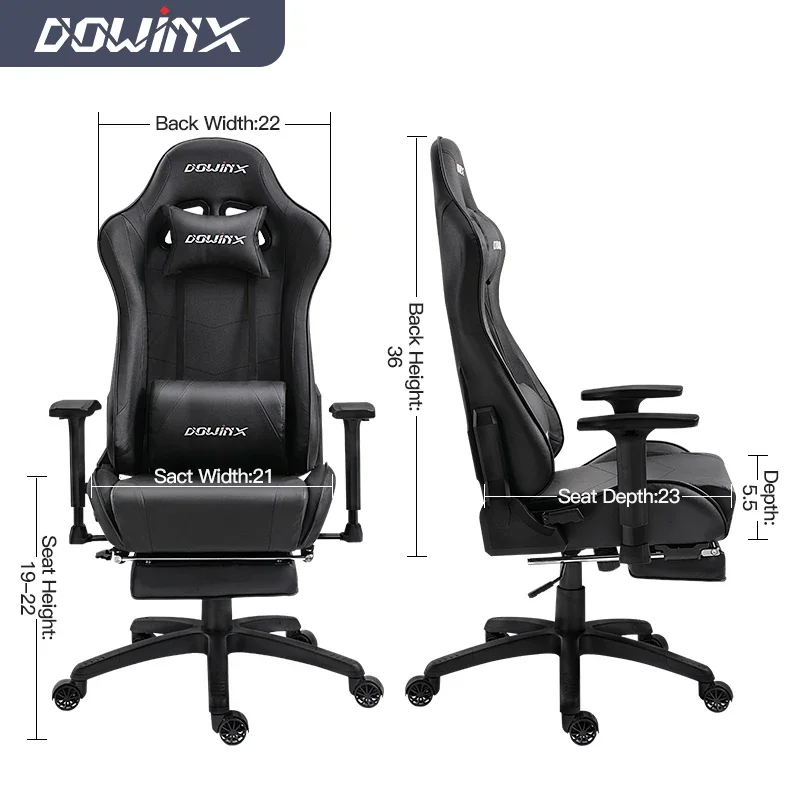 Factory Price Computer Leather Gaming Chair Racing Gaming Chairs Gaming Chair With Footrest