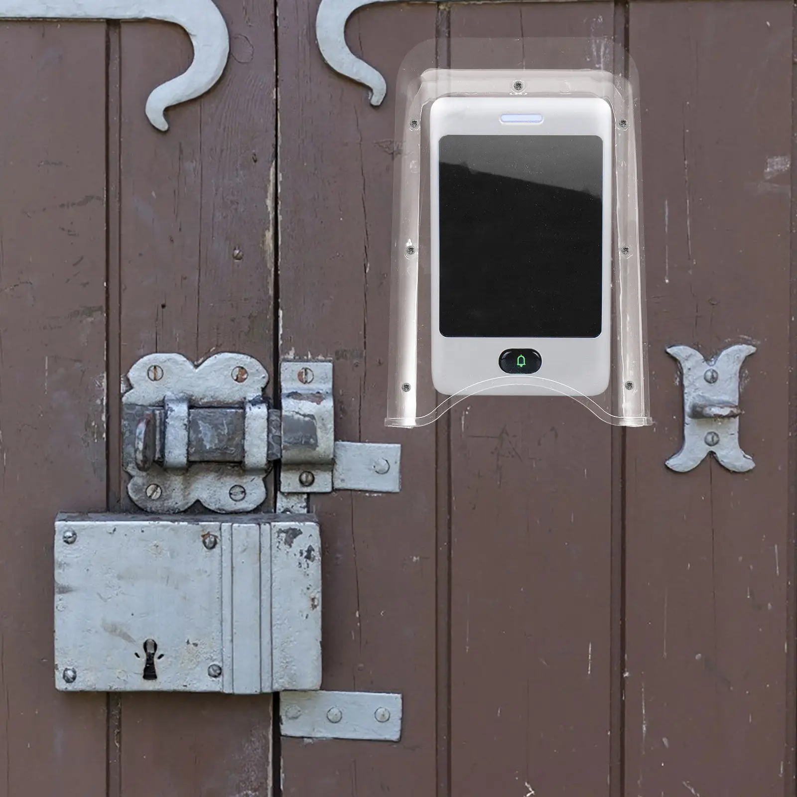 Clear Waterproof Cover Outdoor Weatherproof Access Control Shield Doorbell Rain Protector Facial Recognition Attendance