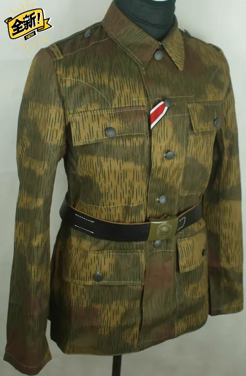 زي موحد بنمط مستنقع ألماني مموه للرجال البني يتضمن سروال سترة