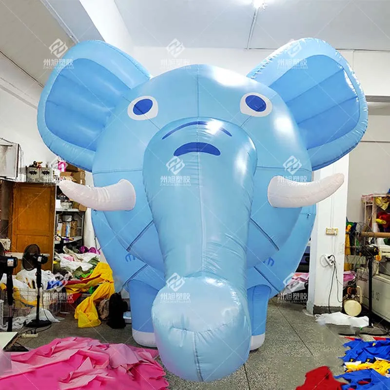 

Oxford Cloth Inflatable Elephant,Cartoon Fat Elephant Inflatable Model,Inflatable Decoration for Holiday Celebrations