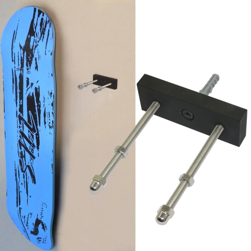 Espositore per montaggio a parete per skateboard, gancio per skateboard galleggiante verticale per skateboard