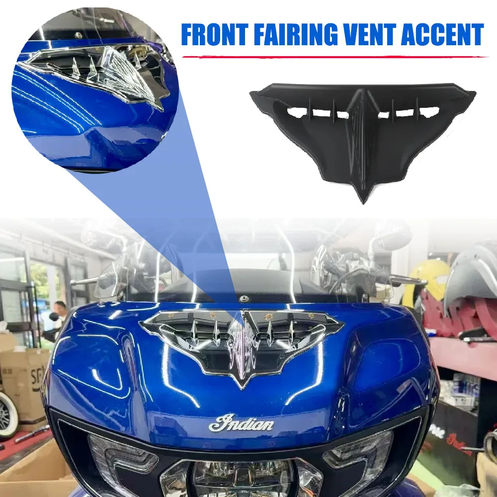 

Подходит для индийского мотоцикла Pursuit/Challenger, передний обтекатель, вентиляционная крышка, черные аксессуары из АБС-пластика, запасные части, простая установка