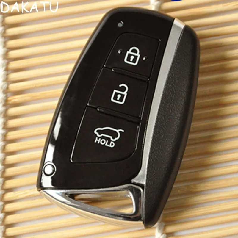 Dakatu Smart Key Case 3 Taste für Hyundai 2012-2017 Genesis Santa Fe Equus Azera Fernbedienung Key Shell Smart Fob