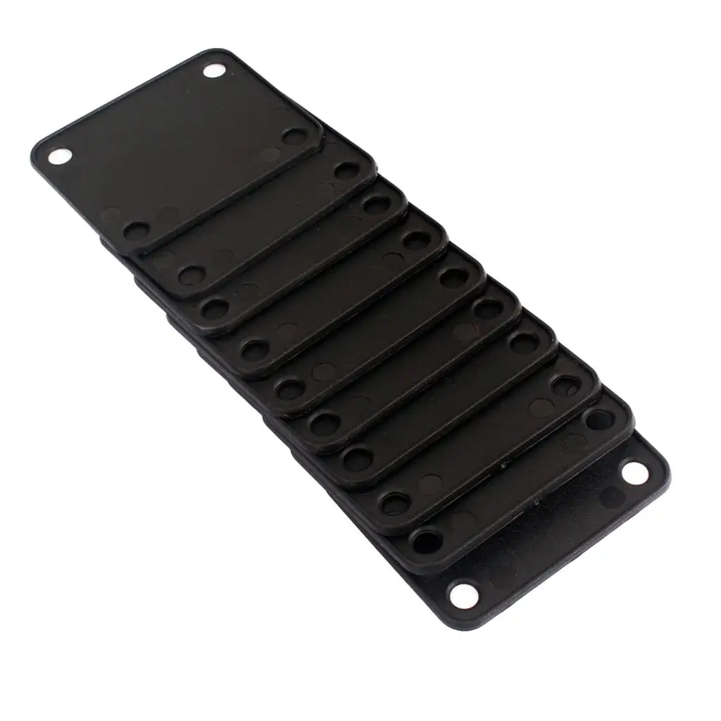 Pack of 10 Black Guitar Bass Plastic Neck Plate Gasket Cushion Shim Pad Guitar Protective Parts