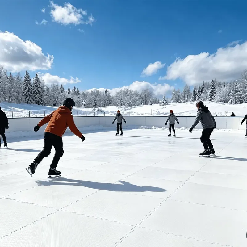 for Standard Portable Synthetic Ice Rink System High Quality Artificial Ice Rink Direct Wholesale