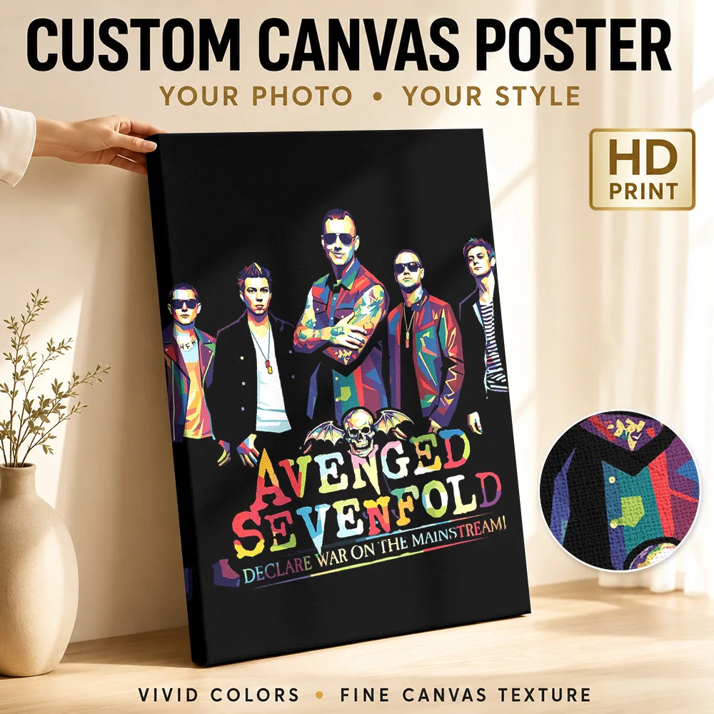 Avril Lavigne Let Go Album Art Canvas Painting Poster Personalized Retro Music Wall Art for Studio Bedroom Decor Ready to Hang
