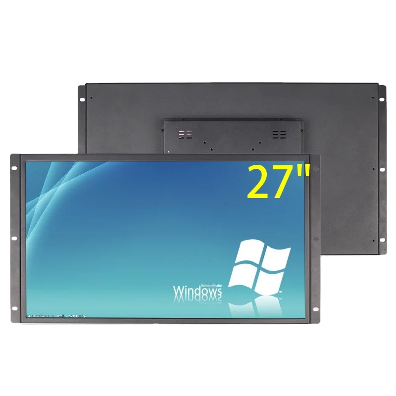 27 inch open frame lcd screen display wall mount capacitive industrial touch monitor