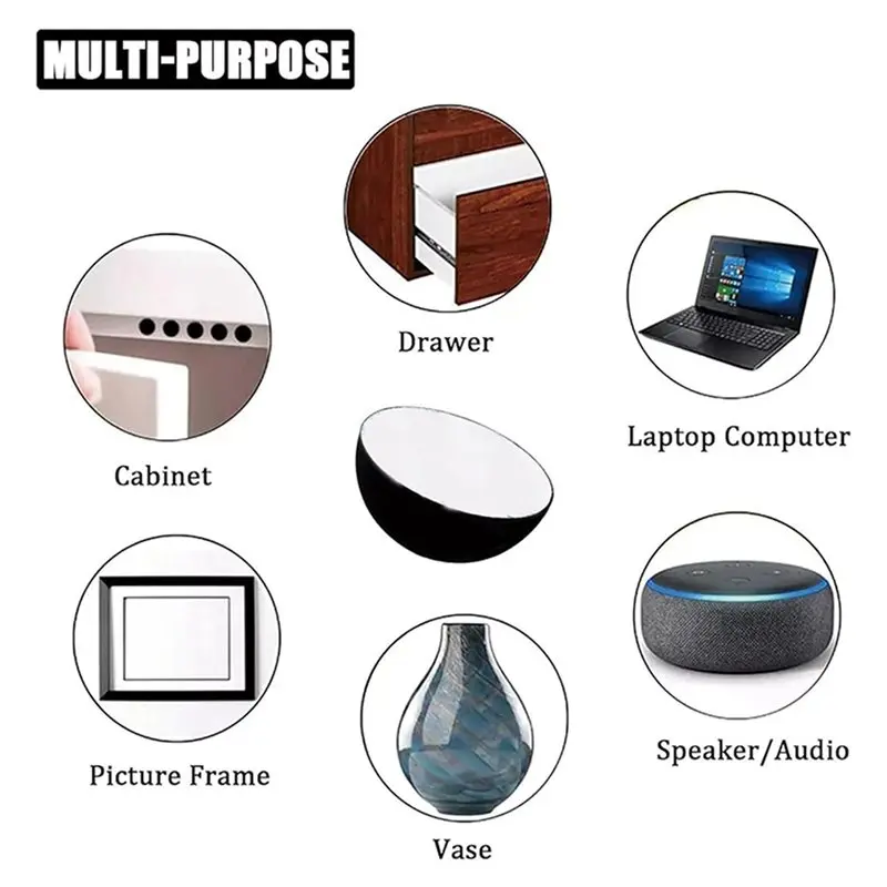 أقدام عزل مصدات نصف الكرة من السيليكون مقاس 1.25 بوصة A88Z، 8 عبوات من وسادات عزل مكبر الصوت غير القابلة للانزلاق، لمسامير مكبر الصوت الصغيرة