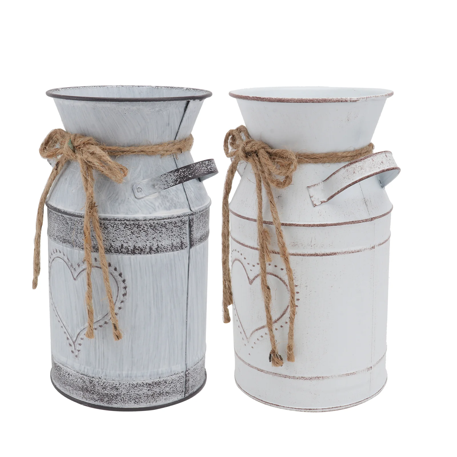 

2 Pcs Flowers Vase Vintage Decor Garden Centerpieces Yard Decoration