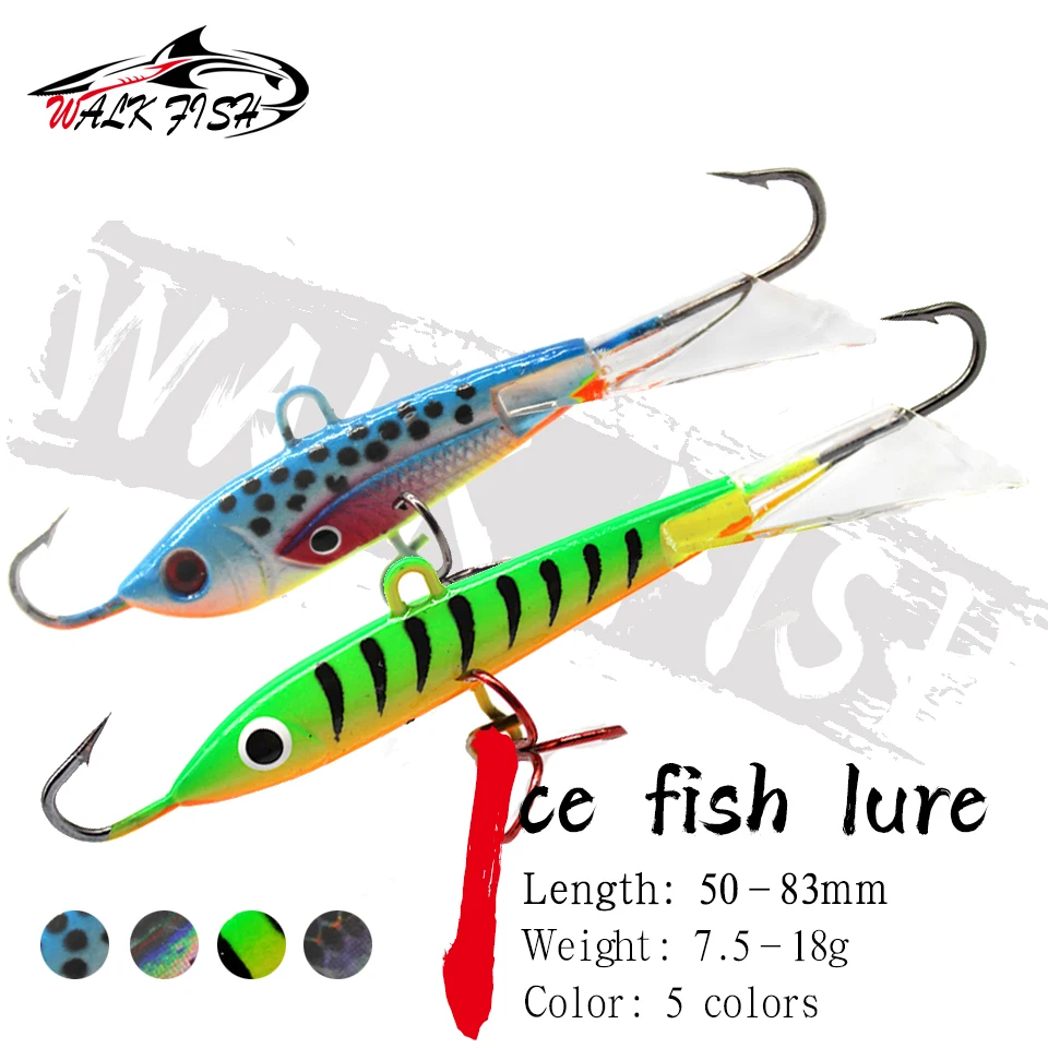 WALK FISH 7.5g 9g 10.5g 18g Sinking Balancers For Winter Fishing Goods Ice Jig Lure Wobbler For Pike Crankbaits Fishing Tackle