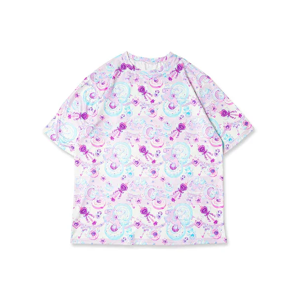 Adult and Children Millennium Fantasy 3D Print Harajuku Style Y2K Short Sleeve Casual Sports T-Shirt