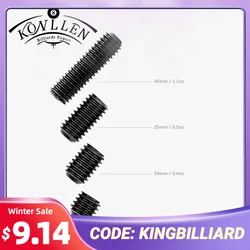 KONLLEN Pool Cue Weight Bolt Adjust 0.2/0.4/0.5/1.1oz 12/19/25/45mm 4 Pieces Set of Weight Bolt Adjustable Billiard Accessories