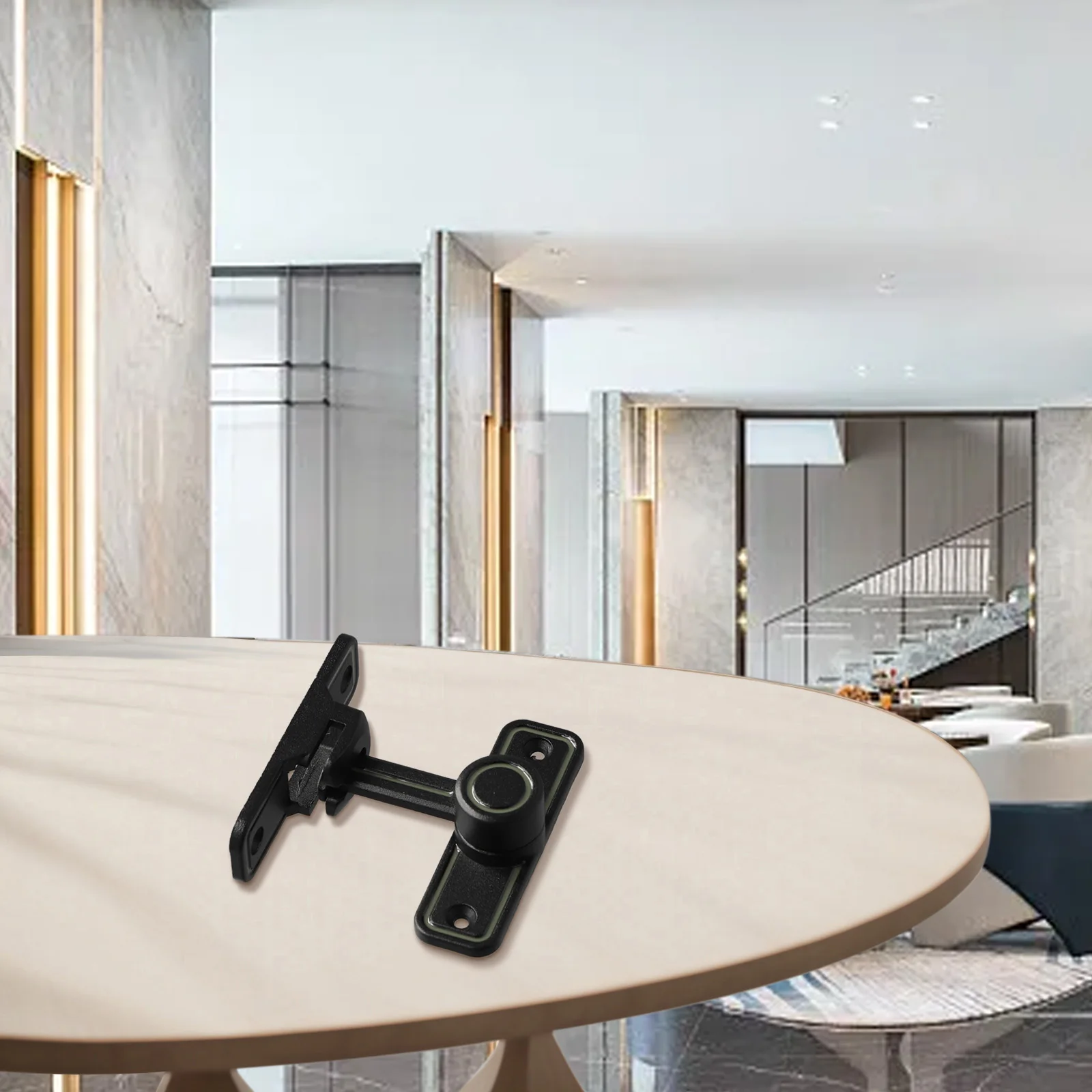 Chiusura per porta Chiusura per porta in lega di zinco Chiusura per porta da 90 gradi Bullone per porta interna Porte per balcone senza punzonatura Miglioramento della casa